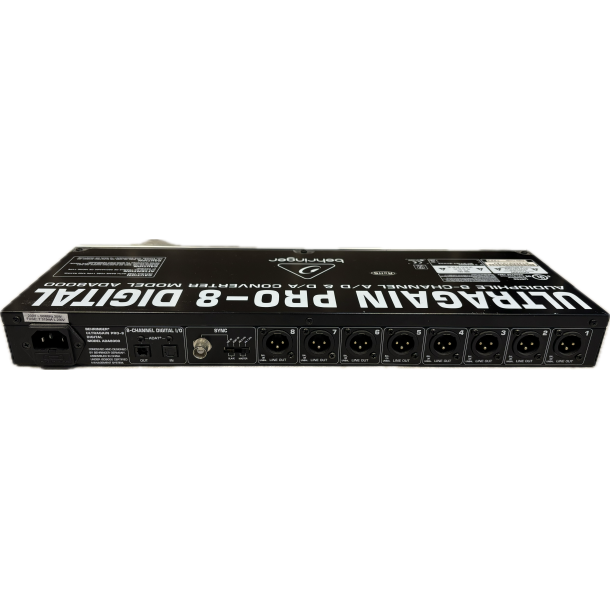 (USED) Behringer ADA8000 Ultragain Pro8 Digital Mic/Line Preamp A/D &amp; D/A Converter